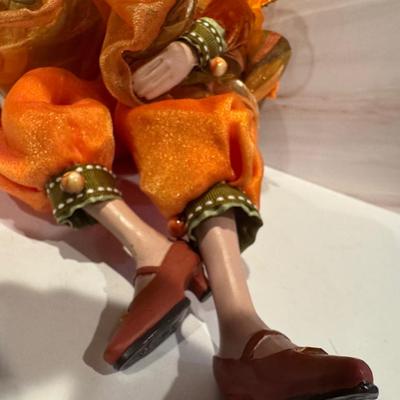 Halloween Collection: 4 Skeleton Plastic Goblets, 2 Woodland Fairy Dolls, 1 Bobble Head & a Pumpkin Necklace