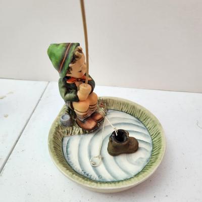 Collection of 11 Goebel Hummels Figurines Skier Boy Fishing Angle