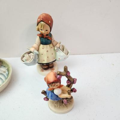 Collection of 11 Goebel Hummels Figurines Skier Boy Fishing Angle