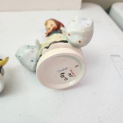 Collection of 11 Goebel Hummels Figurines Skier Boy Fishing Angle