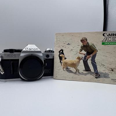 Vintage Canon AE-1 Program Camera with Multiple Lenses/Attachments
