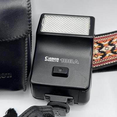 Vintage Canon AE-1 Program Camera with Multiple Lenses/Attachments