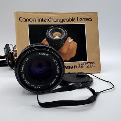 Vintage Canon AE-1 Program Camera with Multiple Lenses/Attachments