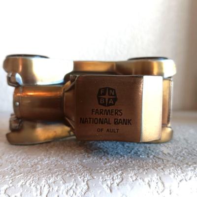 WELLS FARGO AND FARMERS NATIONAL BANK COIN BANKS (1 HAS KEY)