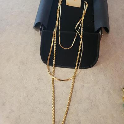 FABRINI NECKLACE AND TRIFARI NECKLACE