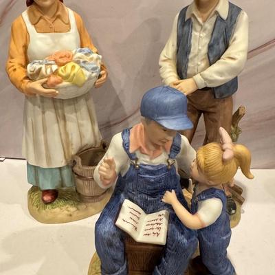 Lot of 3 Homco Porcelain Figurines.