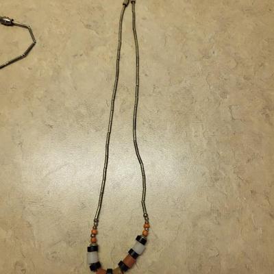 BEADED LIQUID SILVER NECKLACES