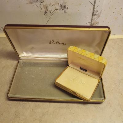 VINTAGE JEWELRY, GENUINE PEARLS AND 2 JEWELRY BOXES
