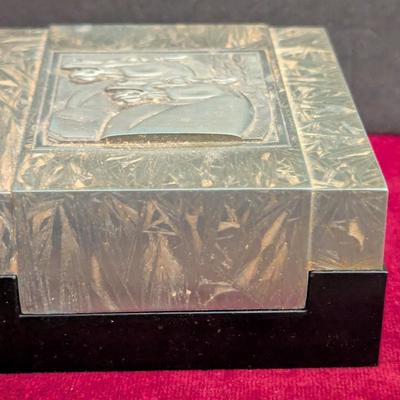 1930's Art Deco Hickok USA Molded Bakelite/Catalin Valet Box Gold Horses #49