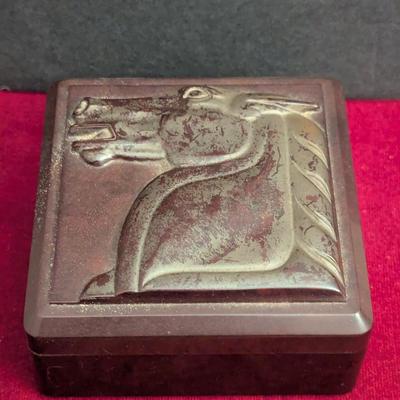 1930's Art Deco Hickok USA Molded Bakelite/Catalin Valet Box Horse #50