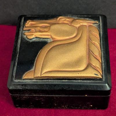 1930's Art Deco Hickok USA Molded Bakelite/Catalin Valet Box Horse #51