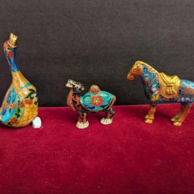 Vintage Chinese Cloisonne Animals #53