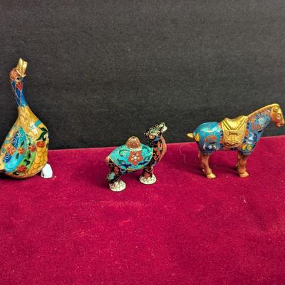 Vintage Chinese Cloisonne Animals #53