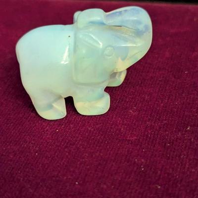 Natural Healing Stones Carved Elephants #54