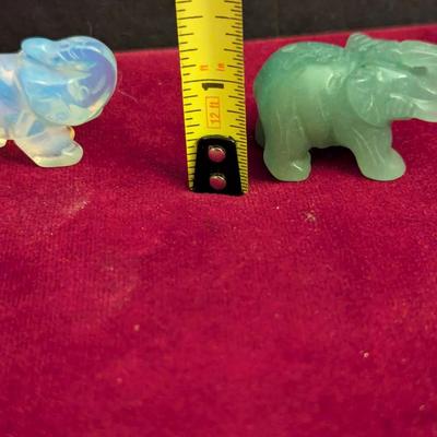 Natural Healing Stones Carved Elephants #54