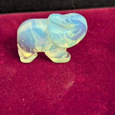 Natural Healing Stones Carved Elephants #54