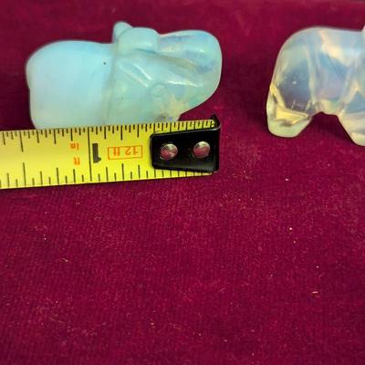 Natural Healing Stones Carved Elephants #54