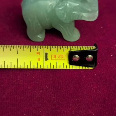 Natural Healing Stones Carved Elephants #54