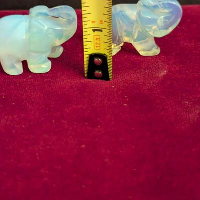 Natural Healing Stones Carved Elephants #54