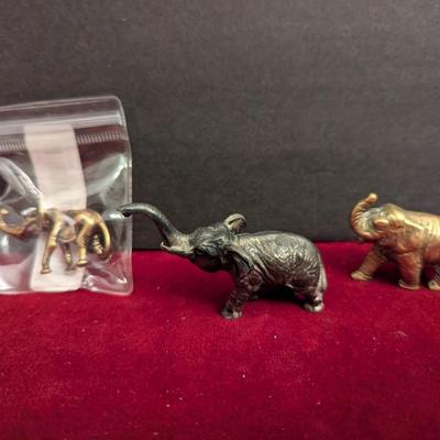 Vintage Brass Elephants #58