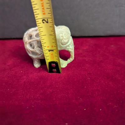 Hand Carved Soapstone Elephant #60