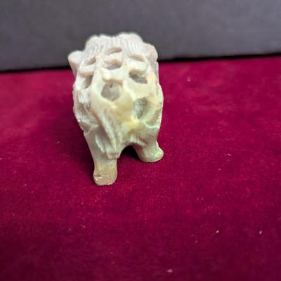 Hand Carved Soapstone Elephant #60