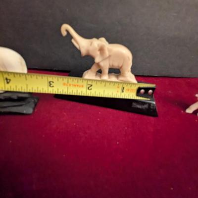 Vintage Hand Carved Elephants #61