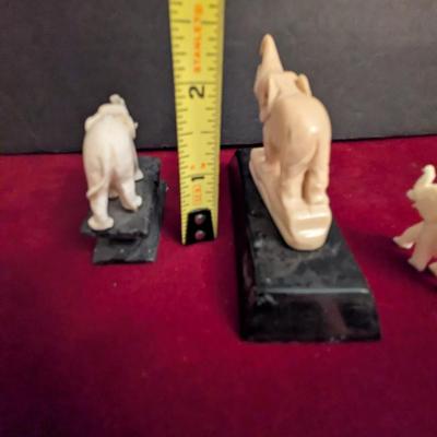 Vintage Hand Carved Elephants #61
