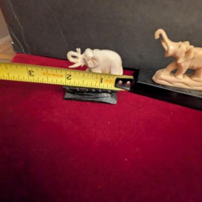 Vintage Hand Carved Elephants #61