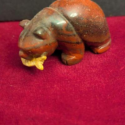 Brown Grizzly Bear Holding A Fish #68