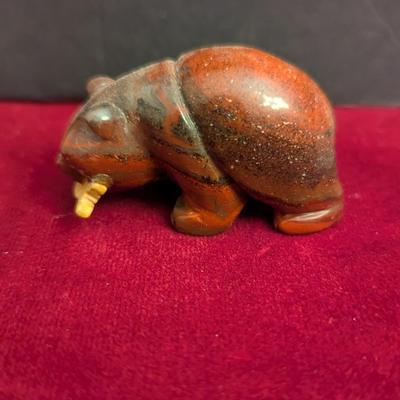 Brown Grizzly Bear Holding A Fish #68