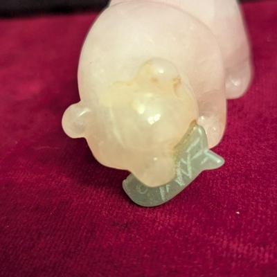 Amber Onyx Grizzly Bear With Fish #69