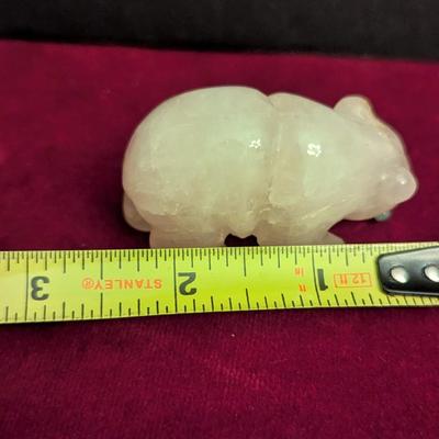 Amber Onyx Grizzly Bear With Fish #69