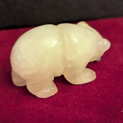 Amber Onyx Grizzly Bear With Fish #69