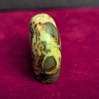 Natural Carved Stone Bear Figure #70