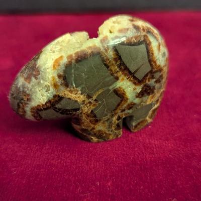 Natural Carved Stone Bear Figure #70