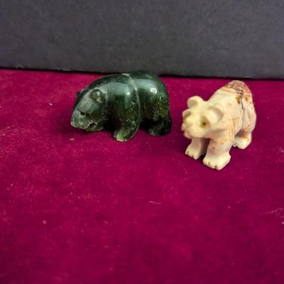 Hand Carved Bear Figurines #71