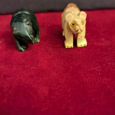 Hand Carved Bear Figurines #71