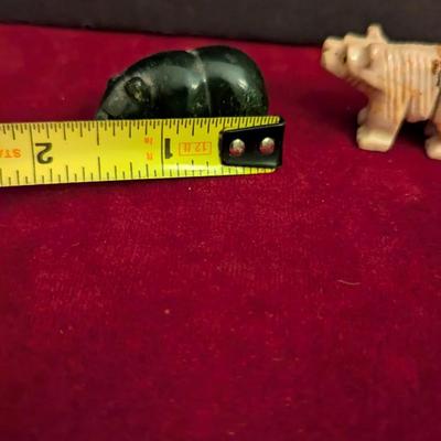 Hand Carved Bear Figurines #71