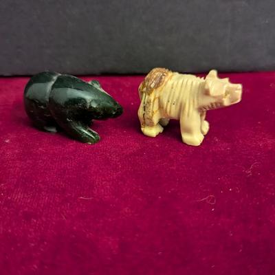 Hand Carved Bear Figurines #71