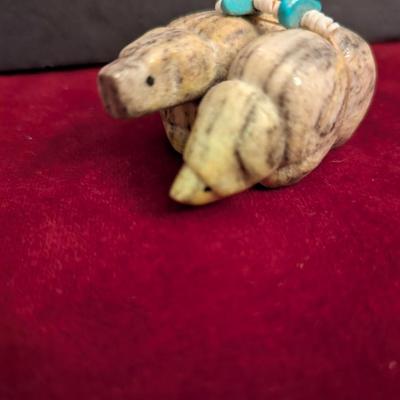 Native American Zuni Marble Bears #73