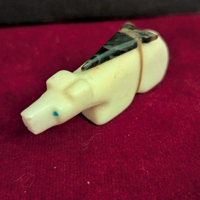 Native American Brian Leonard Zuni Alabaster Bear #73