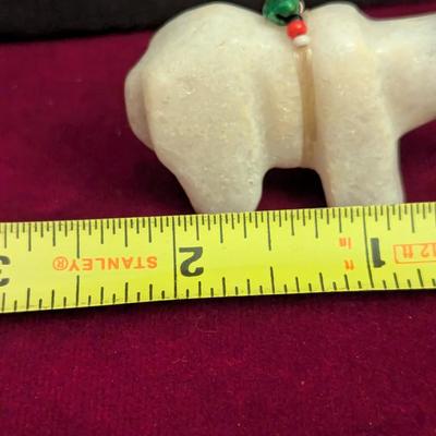 Native American Zuni Marble Bear #74