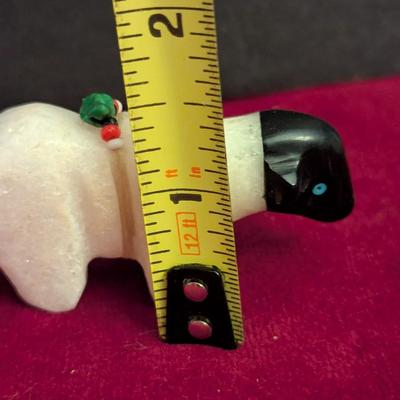 Native American Zuni Marble Bear #74