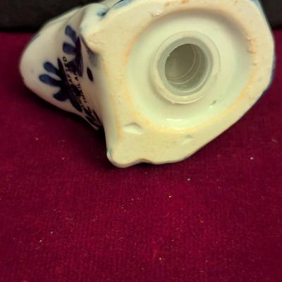 Gordon Poncho Carved Frog Opal Stone Frog Porcelain Shaker Frog #77
