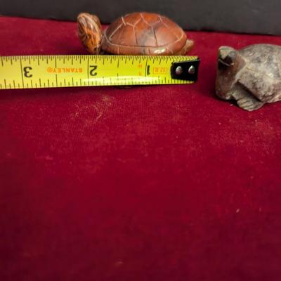 Stone Carved Turtle Figures #83