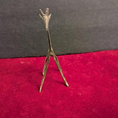Vintage Brass Giraffe Etched Design #87