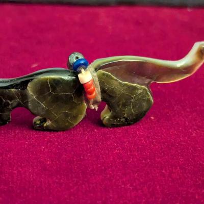 Native American Zuni Marble Leopard #89