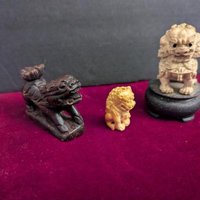 Antique Fu Dog Figures #90