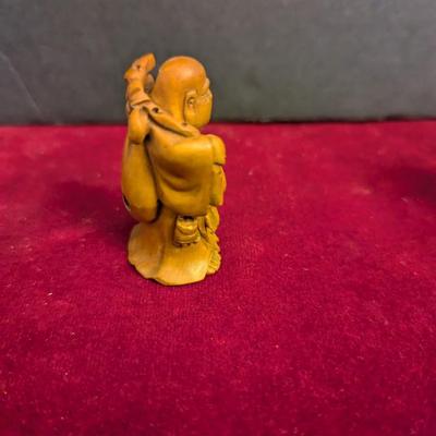Hand Carved Boxwood Buddha #95